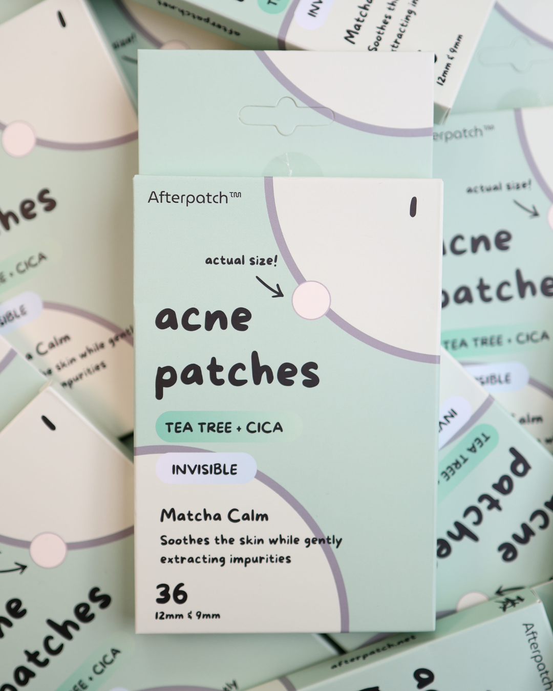 Matcha Calm 0.5% Tea Tree + 2% Centella Asiatica Invisible Acne Patches